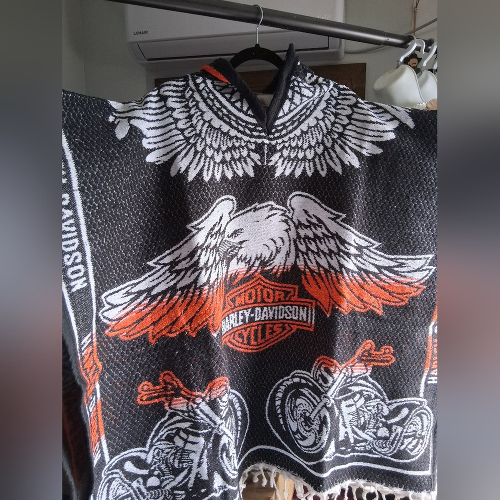 Harley Davidson Hooded Poncho
